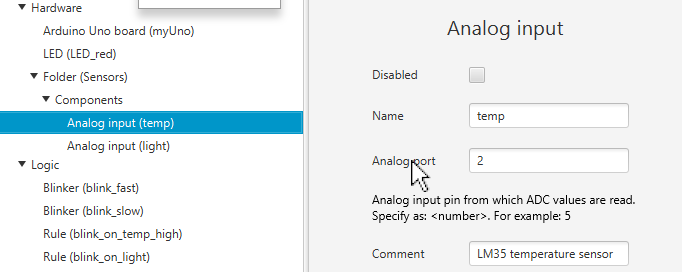 Analog input