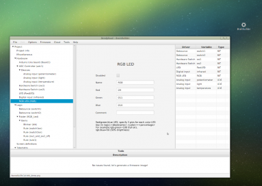 Linux desktop with BrainBuilder